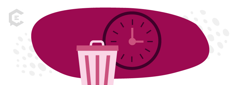 Don’t lose time or patience.