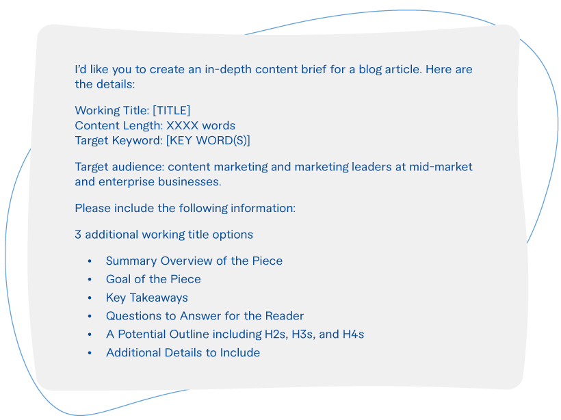 one of our favorite prompts for creating assignment briefs for the ClearVoice blog