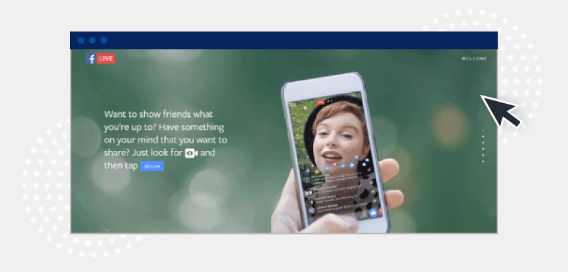 Using Facebook Live to live stream video in your content marketing