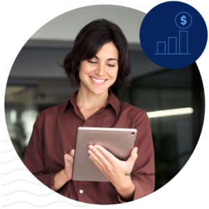 Financial writer supporting goals