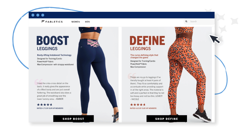 As a consumer-first brand, Fabletics does an excellent job of incorporating user-generated content into its marketing.